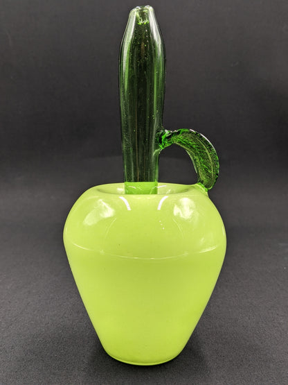 7" Glass Spoon Big Green Apple