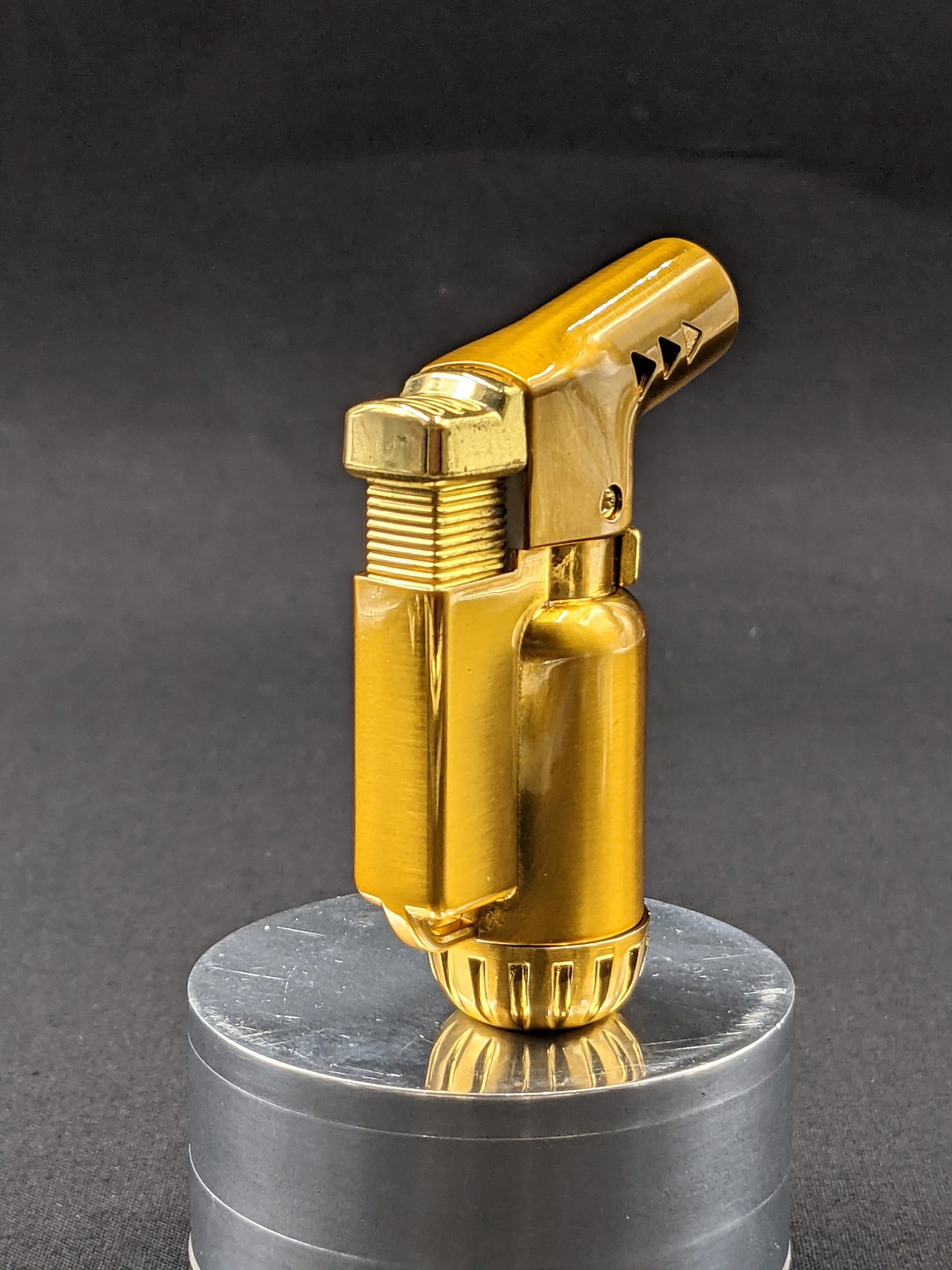 Jet Torch Windproof Butane Lighter Gold
