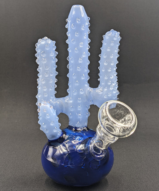 7" Glass Water Pipe Bong Cactus BL02