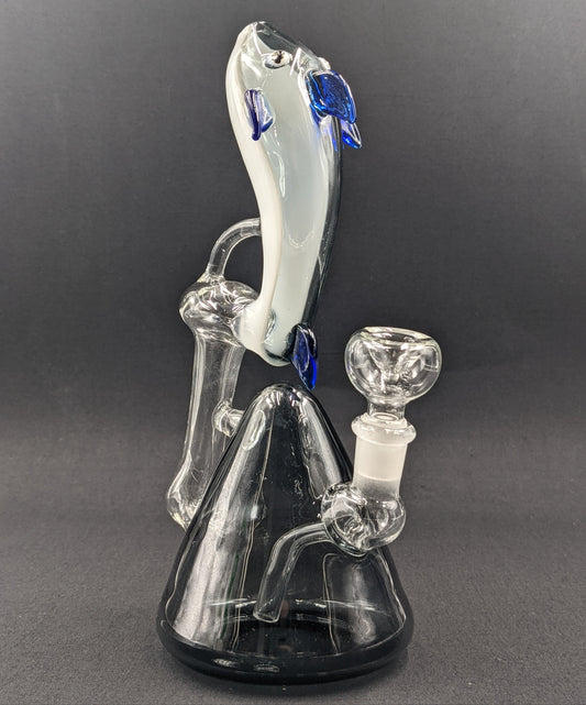 8.5" Glass Water Pipe Bong Fish02 Smoke