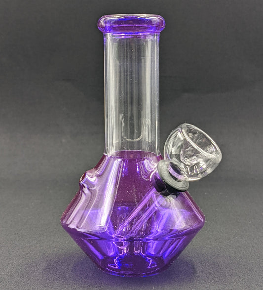 5" Glass Water Pipe Bong UFO Purple