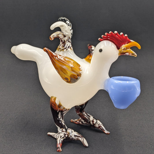 5.5" Glass Bowl Crazy Chicken Collection 03