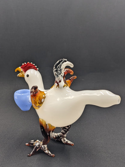 5.5" Glass Bowl Crazy Chicken Collection 03