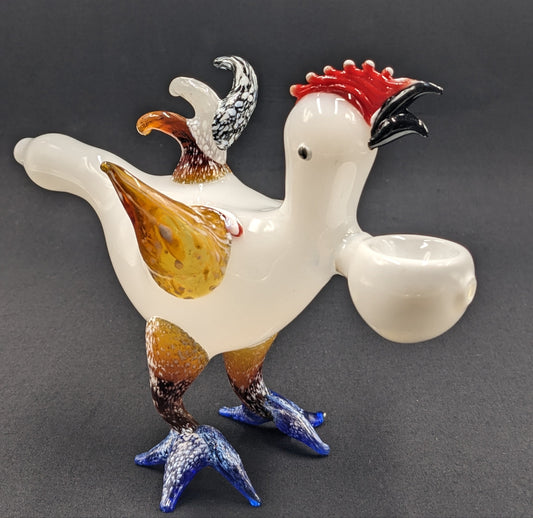 5.5" Glass Bowl Crazy Chicken Collection 05