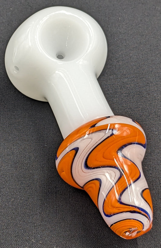 4" Glass Spoon Mixed Swirl O/W