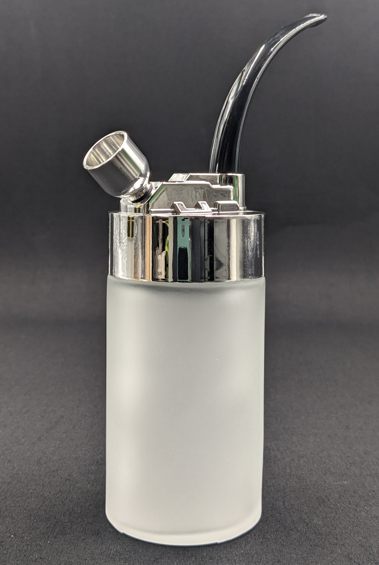 7.25" Water Pipe Bong w/ Multiple Adaptors Silver