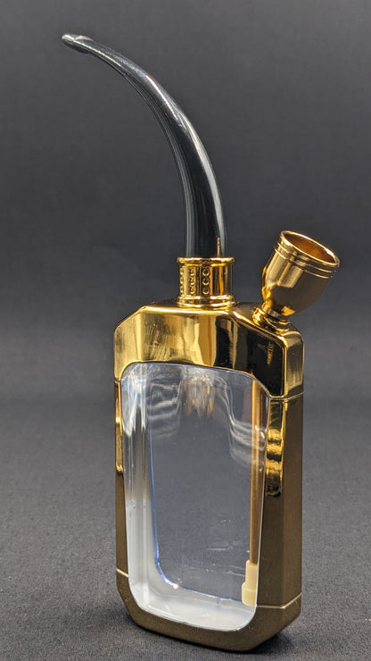 6.5" Water Pipe Bong w/ Multiple Adaptors Gold