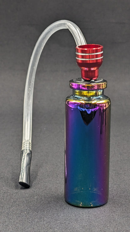 4" Water Pipe Bong w/ Hose Rainbow