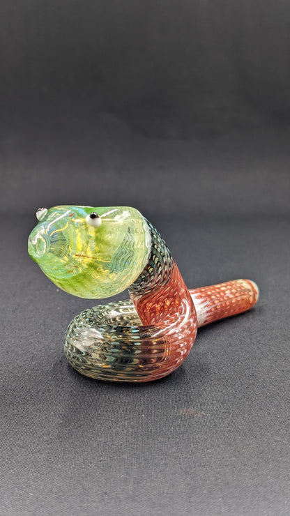 5.5" Snake Glass Bowl Pipe 03