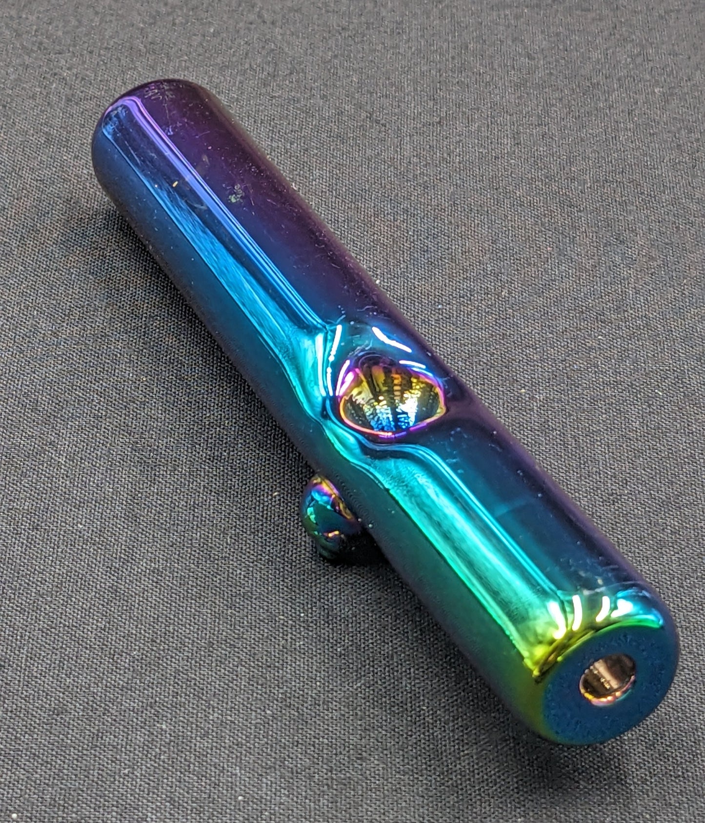 4.5" Glass Steam Roller Rainbow
