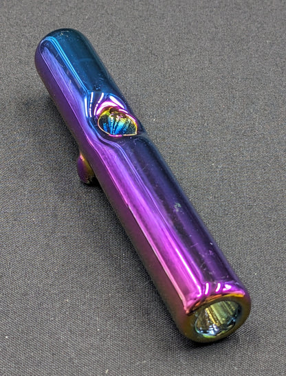 4.5" Glass Steam Roller Rainbow