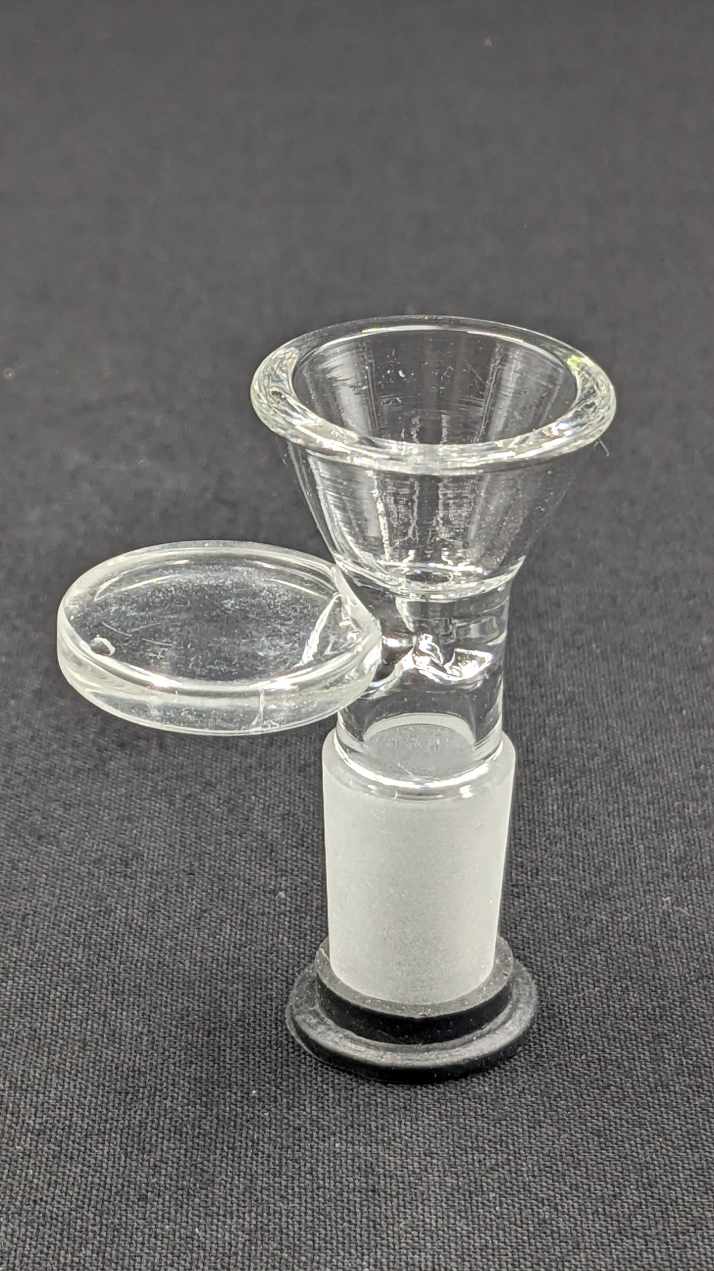 14mm Male Slide Bowl Glass with Disc for Water Pipes - Disc Style