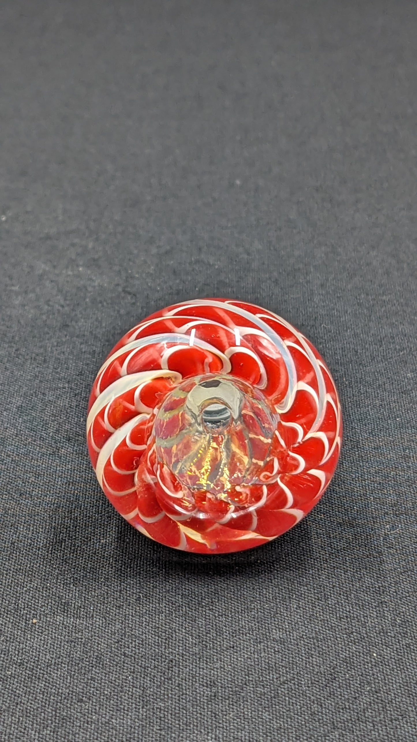 14mm Male Slide Bowl Glass for Water Pipes - BW03 Red