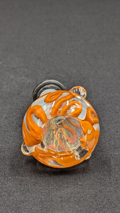 14mm Male Slide Bowl Glass for Water Pipes - BW01 Orange