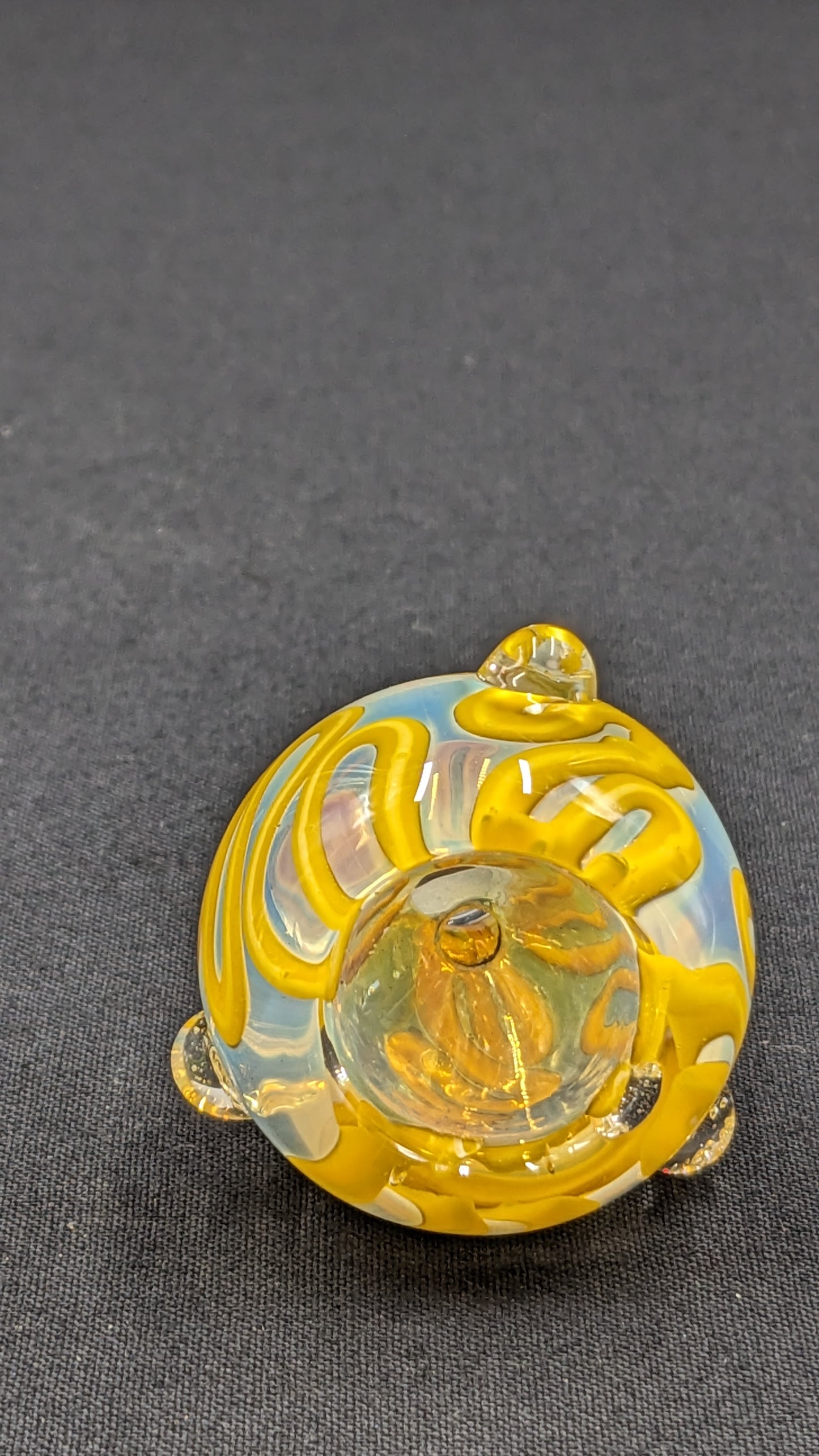 14mm Male Slide Bowl Glass for Water Pipes - BW01 Yellow