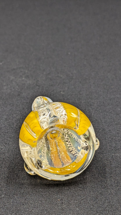 14mm Male Slide Bowl Glass for Water Pipes - BW02 Yellow