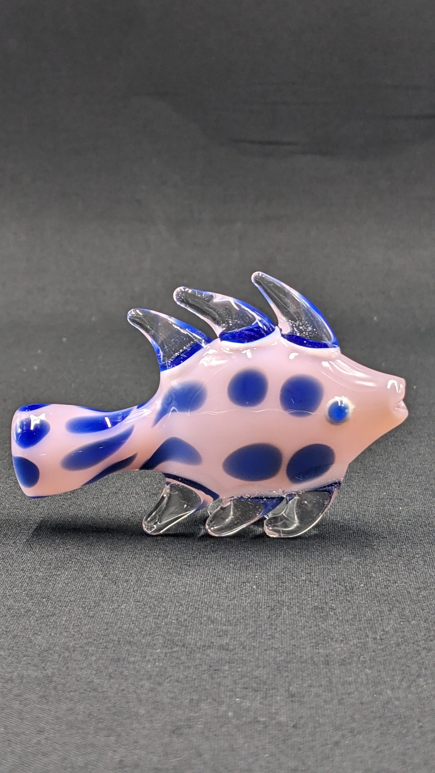 3" Glass One Hitter Fish PKBL
