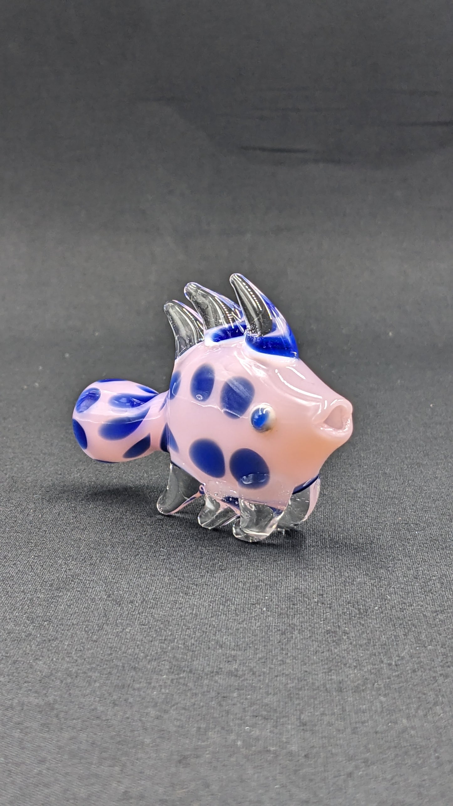 3" Glass One Hitter Fish PKBL