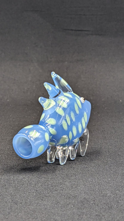 3" Glass One Hitter Fish 3D