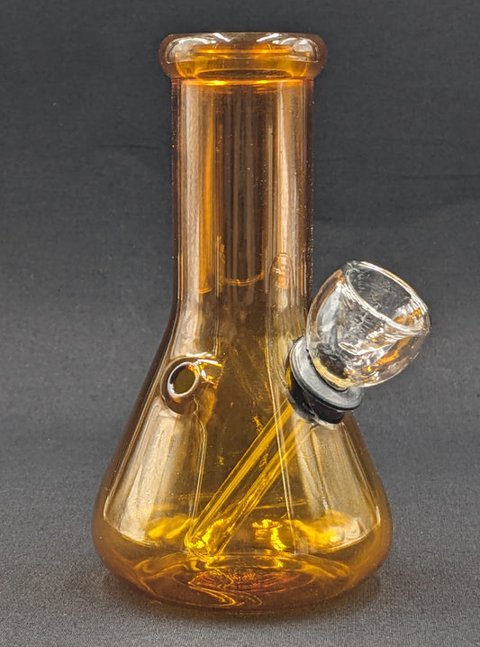 5" Glass Water Pipe Bong Beaker Honey