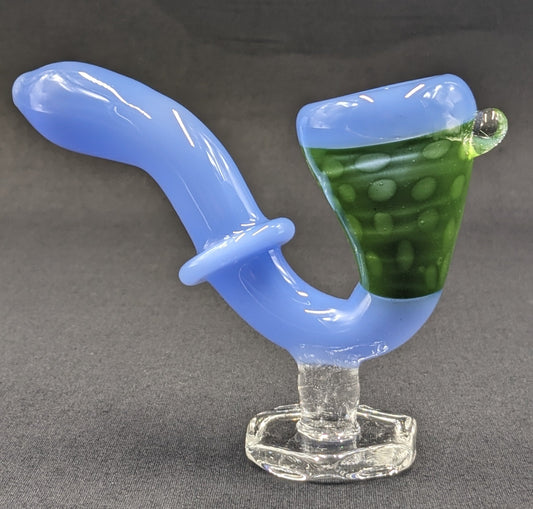4.5" Glass Sherlock Pipe w/ Attached Stand LBG