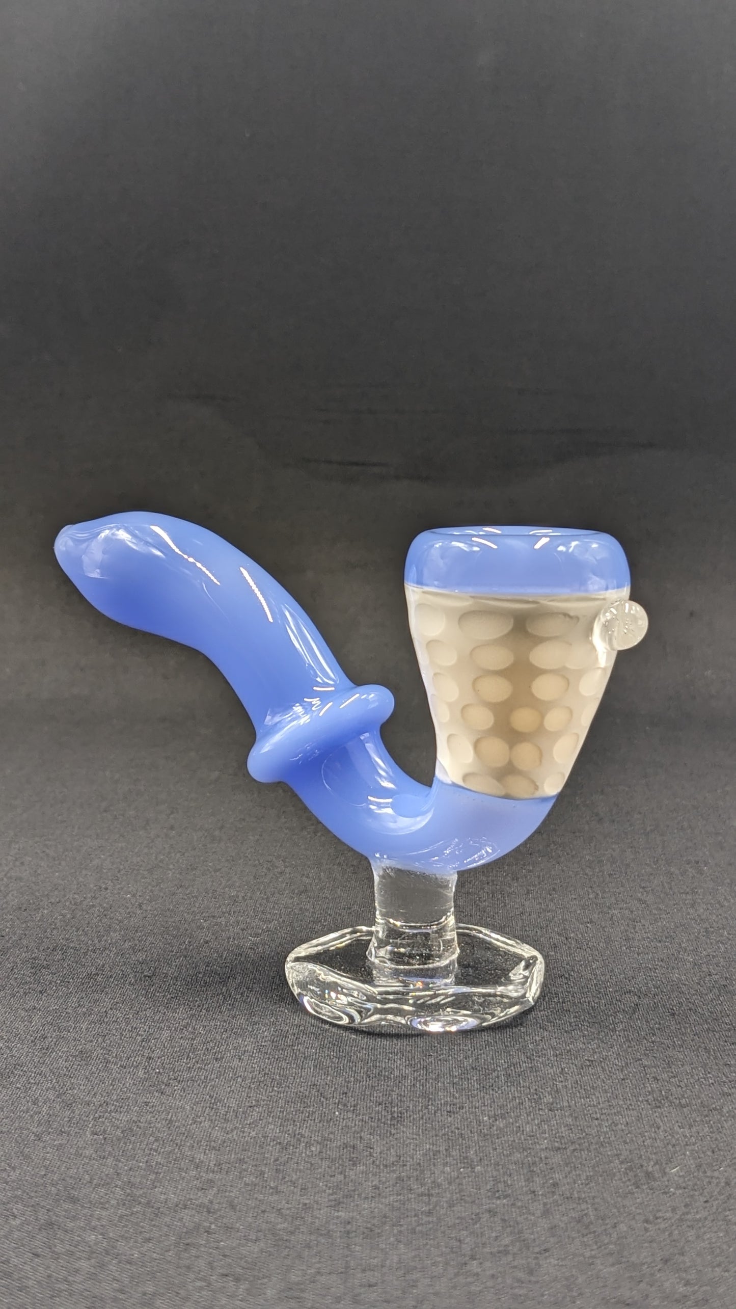 4.5" Glass Sherlock Pipe w/ Attached Stand LBW