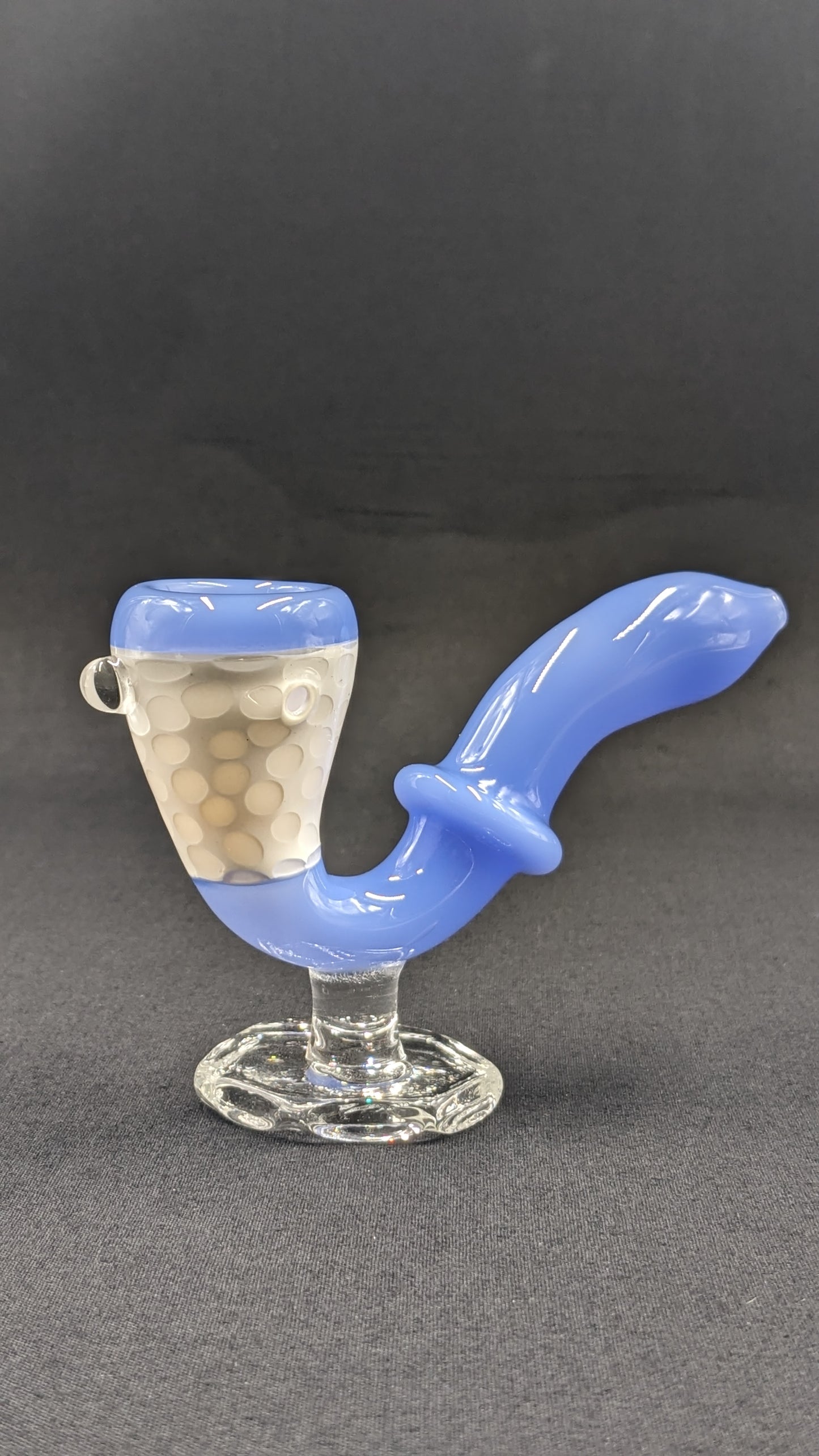 4.5" Glass Sherlock Pipe w/ Attached Stand LBW