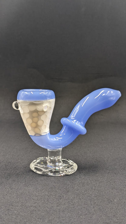 4.5" Glass Sherlock Pipe w/ Attached Stand LBW
