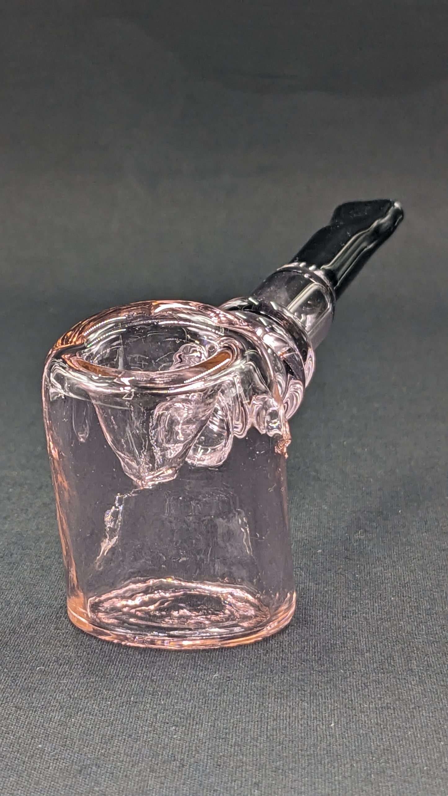 5.25" Glass Bowl Hammer Pink