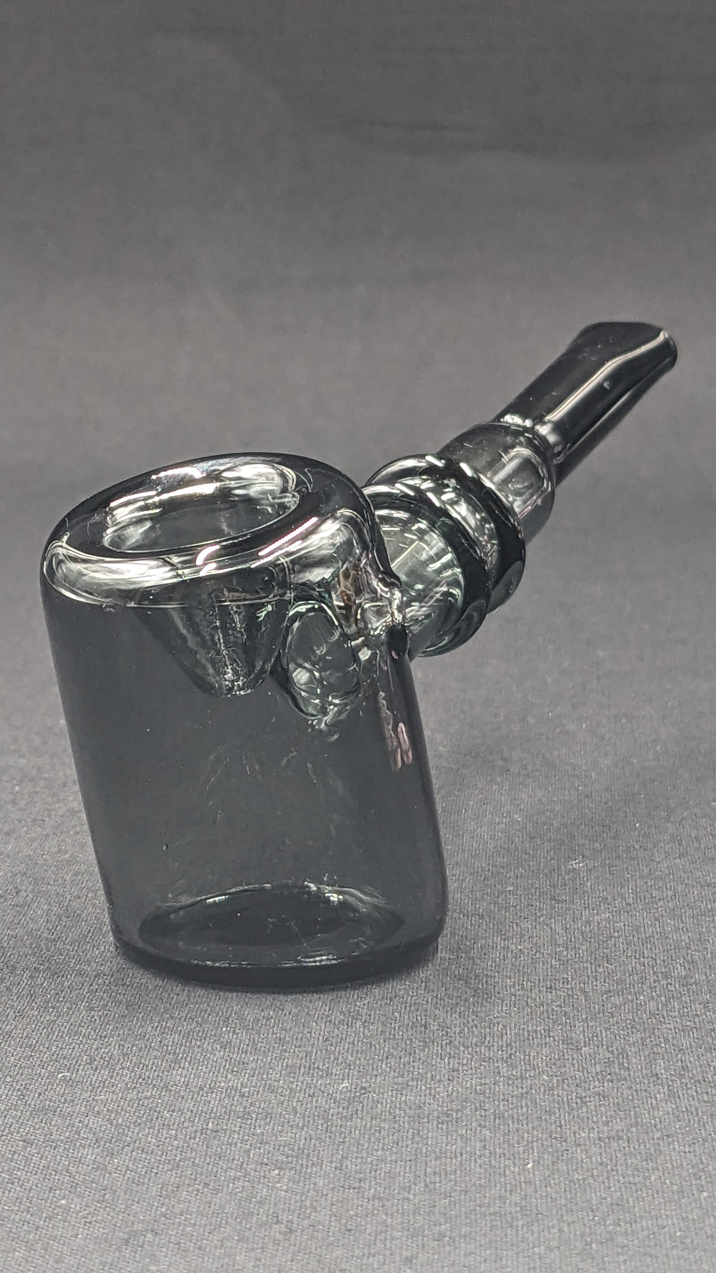 5.25" Glass Bowl Hammer Gray