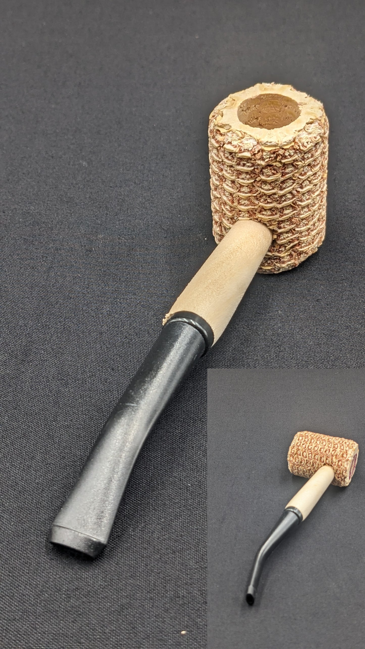 6" Classic Corn Cob Pipe with 5 Free Screens CC02