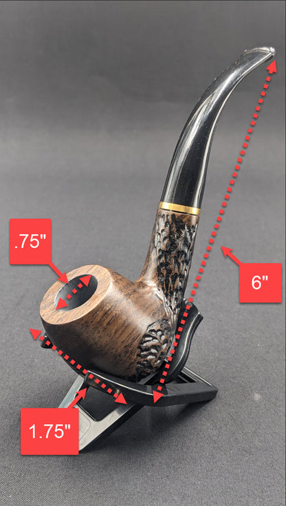 6" Wood Sherlock Pipe WD06
