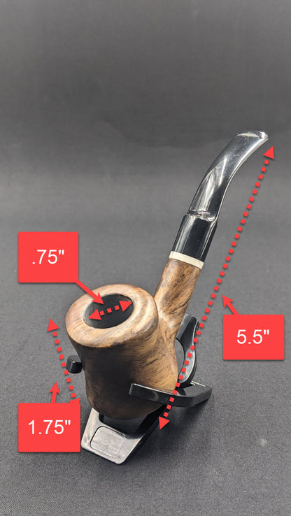 5.5" Wood Sherlock Pipe WD05