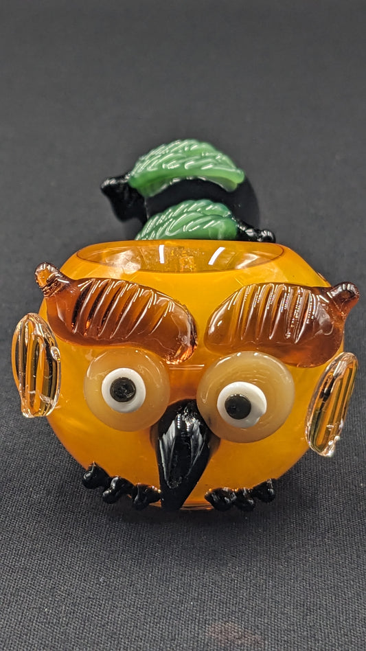 5" Glass Spoon Owl