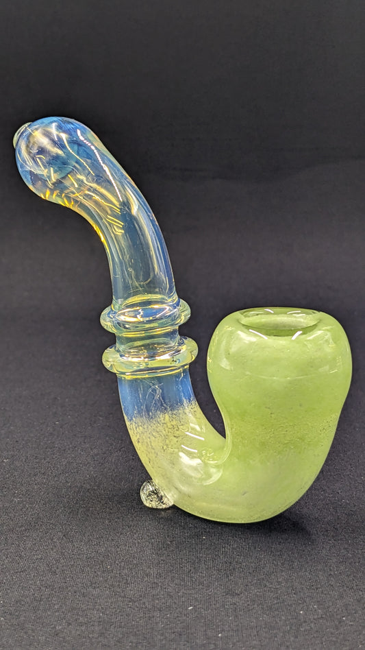 4" Glass Sherlock Pipe GR01