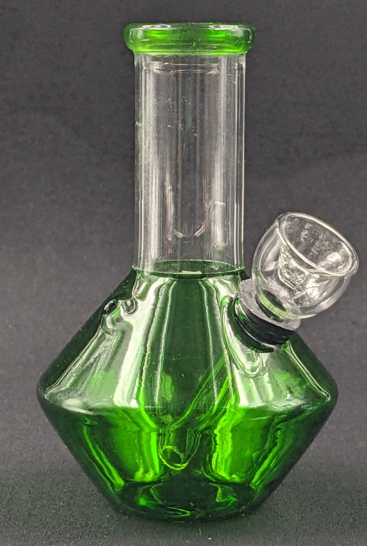 5" Glass Water Pipe Bong UFO Green