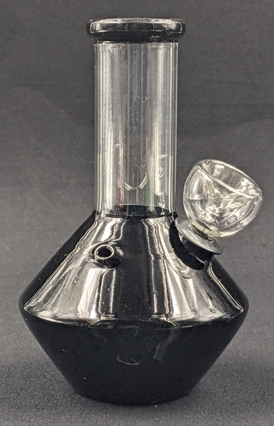 5" Glass Water Pipe Bong UFO Black
