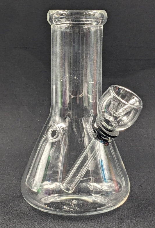 5" Glass Water Pipe Bong Clear Beaker