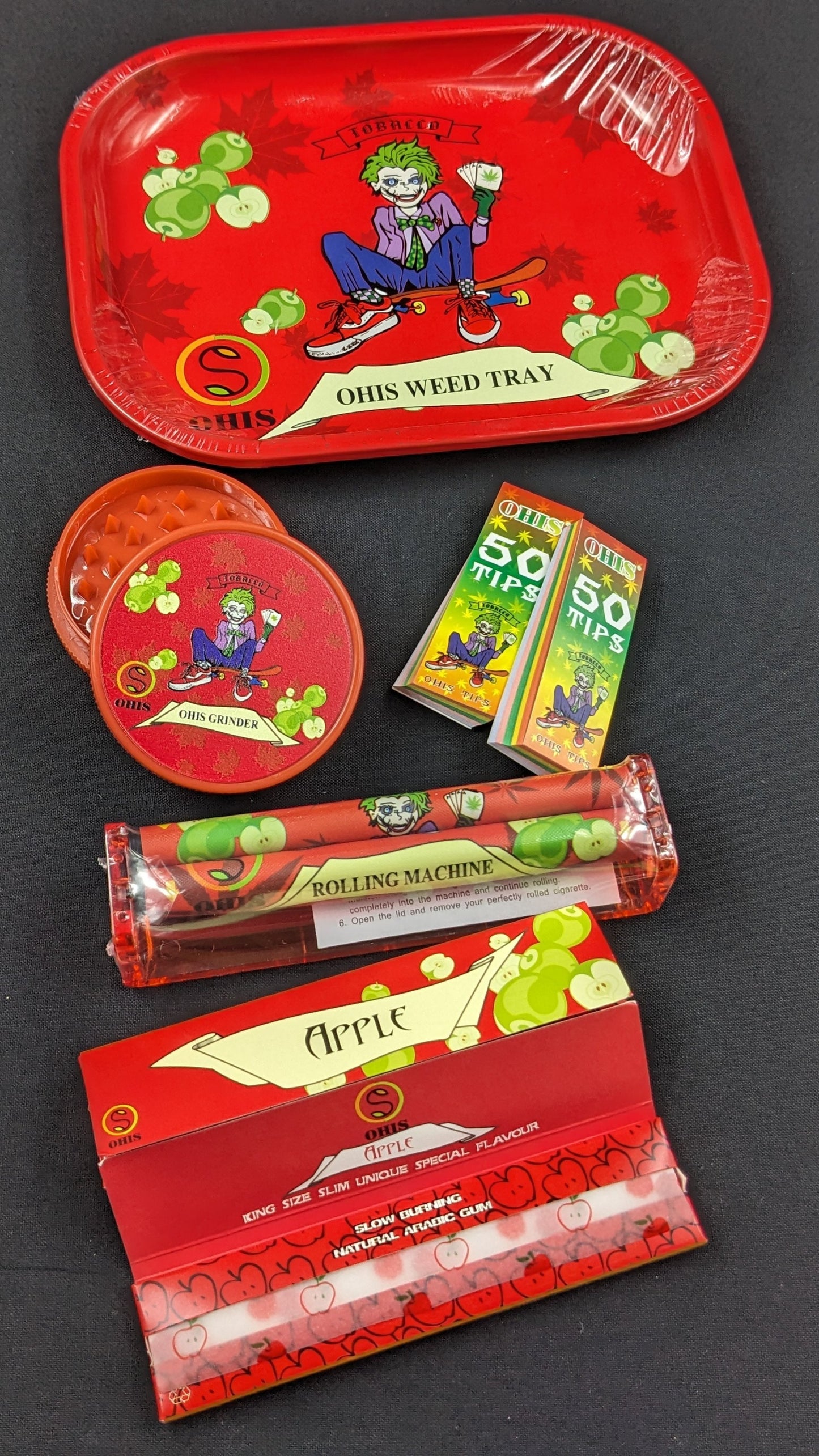 8 Piece Rolling Combo Set Apple