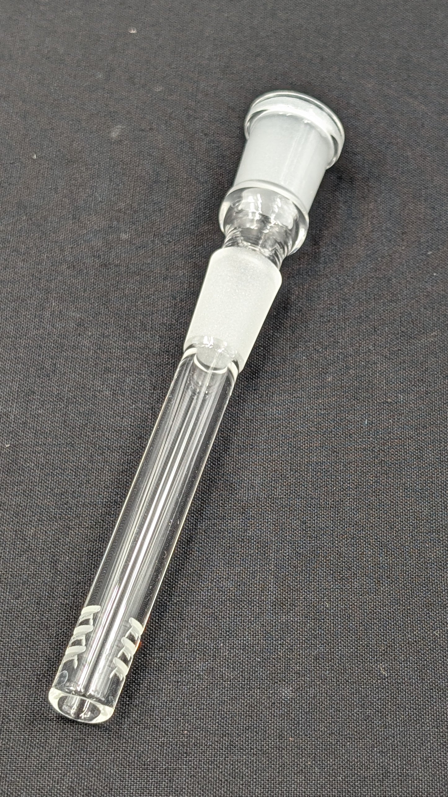 3" 6 Cut Glass Downstem 14MM Male to 14MM Female Opening