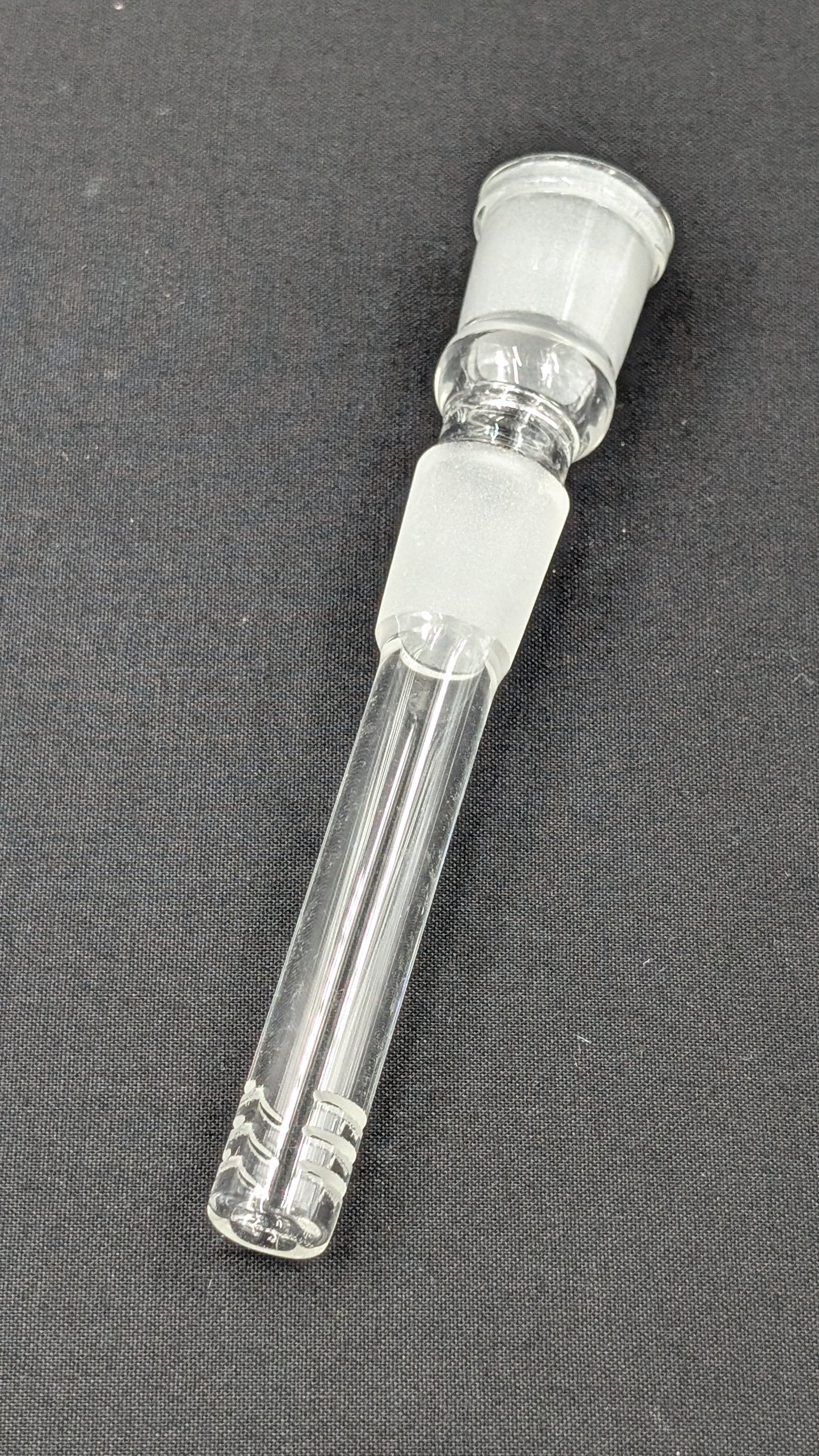 3" 6 Cut Glass Downstem 18MM Male to 18MM Female Opening