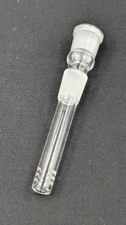 3" 6 Cut Glass Downstem 18MM Male to 18MM Female Opening