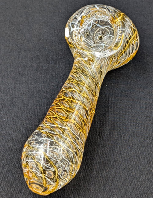 4" Glass Spoon TAN 0500