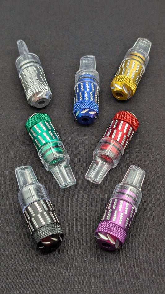 2.25" Metal One Hitter Sneak A Toke Bullet + 5 FREE Screens! 002