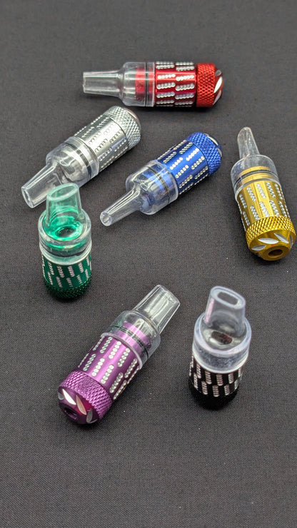 2.25" Metal One Hitter Sneak A Toke Bullet + 5 FREE Screens! 002