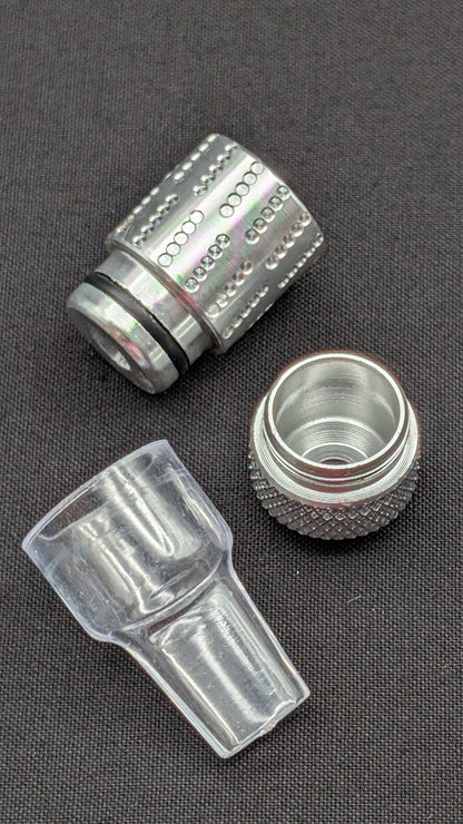 2.25" Metal One Hitter Sneak A Toke Bullet + 5 FREE Screens! 002