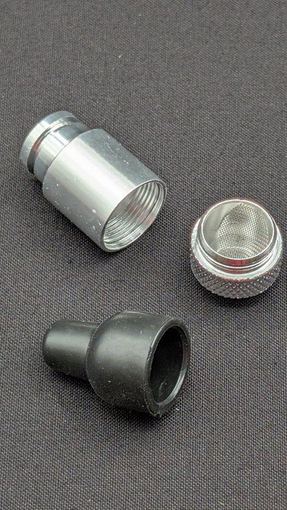2" Metal One Hitter Sneak A Toke Bullet + 5 FREE Screens! 004
