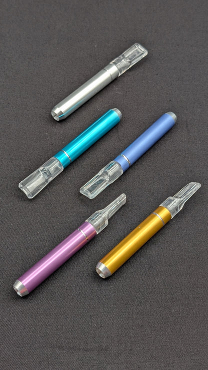 2 Pack: 3" Metal One Hitter with Plastic Mouth Piece