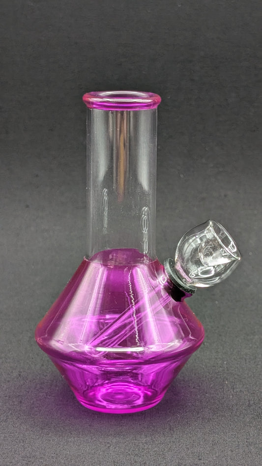 5" Glass Water Pipe Bong UFO Magenta