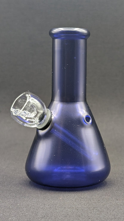 5" Glass Water Pipe Bong Blue Beaker